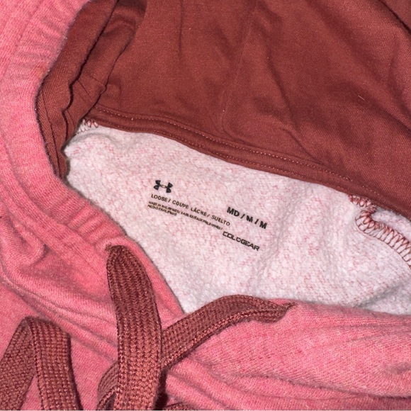 Under Armour Burgundy Red Pullover Hoodie Sweater Men’s Size Medium - Picture 2 of 3